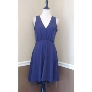 Navy Blue Hi-Low A-Line Cocktail Party Dress by Yellow Star Modcloth Medium